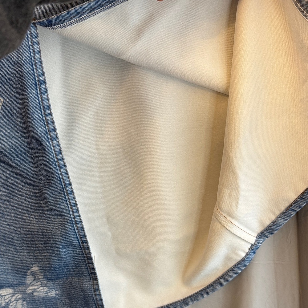 ❤️Butterfly Print Denim Skirt - Picture 7 of 13